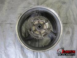 02-03 Honda CBR 954RR Rear Wheel with Sprocket and Rotor