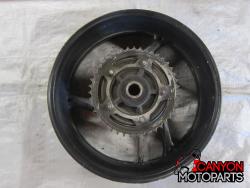 08-09 Suzuki GSXR 600 750 Rear Wheel with Sprocket and Rotor