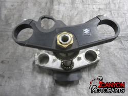 08-09 Suzuki GSXR 600 750 Upper and Lower Triple Tree with Steering Stem 