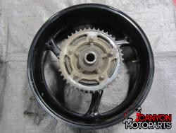 08-09 Suzuki GSXR 600 750 Rear Wheel with Sprocket and Rotor