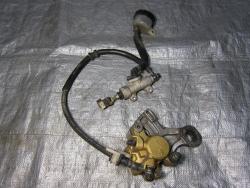 00-01 Honda CBR 929RR Rear Master Cylinder, Brake Lines and Caliper