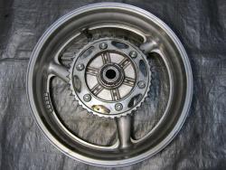 00-01 Honda CBR 929RR Rear Wheel with Sprocket and Rotor