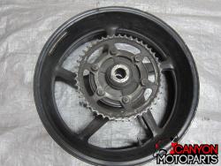 04-06 Yamaha R1 Rear Wheel with Sprocket and Rotor