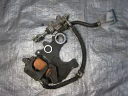 08-11 Suzuki GSXR 1300 Hayabusa Rear Master Cylinder, Brake Lines and Caliper