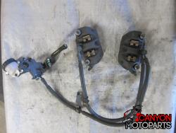 13-18 Kawasaki ZX6R Front Master Cylinder, Brake Lines and Calipers