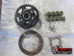 16-20 Kawasaki ZX10R Rear Wheel Sprocket, Hub and Brake Rotor