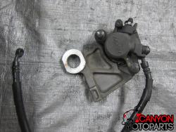 08-14 Yamaha YZF R6 Rear Master Cylinder and Brake Line