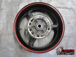 08-11 Honda CBR 1000RR Rear Wheel with Sprocket and Rotor
