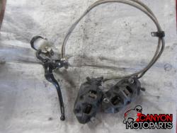 17-25 Suzuki GSXR 1000 Front Master Cylinder, Braided Brake Lines and BREMBO Calipers
