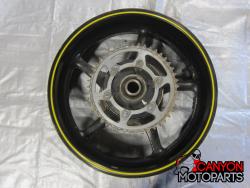 06-07 Yamaha YZF R6 Rear Wheel with Sprocket and Rotor