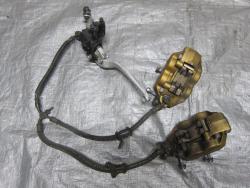 02-03 Honda CBR 954RR Front Master Cylinder, Brake Lines and Calipers
