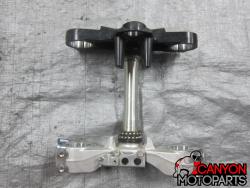 06-10 Kawasaki ZX14 Upper and Lower Triple Tree with Steering Stem 