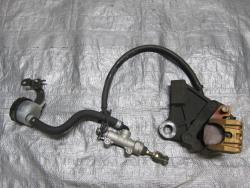 04-05 Kawasaki ZX10R Rear Master Cylinder, Brake Lines and Caliper