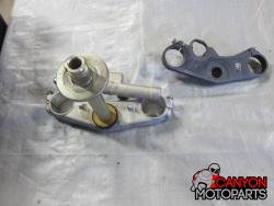 06-07 Suzuki GSXR 600 750 Upper and Lower Triple Tree with Steering Stem 