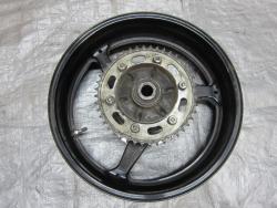 03-04 Honda CBR 600RR Rear Wheel with Sprocket and Rotor