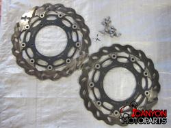 04-06 Yamaha R1 Aftermarket Galfer DC475RW Front Brake Rotors 