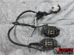 08-14 Yamaha YZF R6 Front Master Cylinder, Brake Lines and Calipers