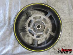 08-16 Yamaha YZF R6 Rear Wheel with Sprocket and Rotor