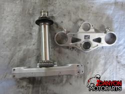 08-11 Honda CBR 1000RR Upper and Lower Triple Tree with Steering Stem 