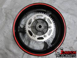 07-08 Honda CBR 600RR Rear Wheel with Sprocket and Rotor