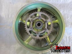 08-16 Yamaha YZF R6 Rear Wheel with Sprocket and Rotor