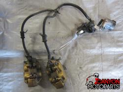 00-01 Honda CBR 929RR Front Master Cylinder, Brake Lines and Calipers